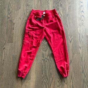 Figs Red Women's Scrub Pants